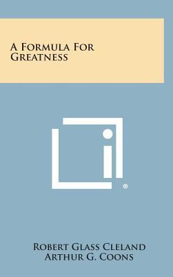 A Formula for Greatness 1258545489 Book Cover