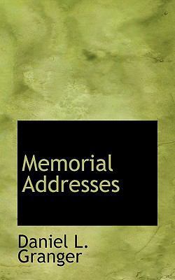 Memorial Addresses 111740630X Book Cover