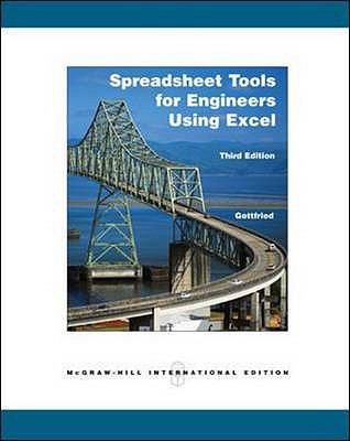 Spreadsheet Tools for Engineers Using Excel 0071106634 Book Cover