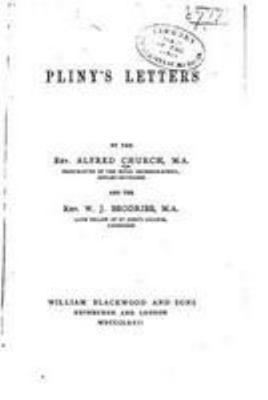 Pliny's letters 1530858402 Book Cover