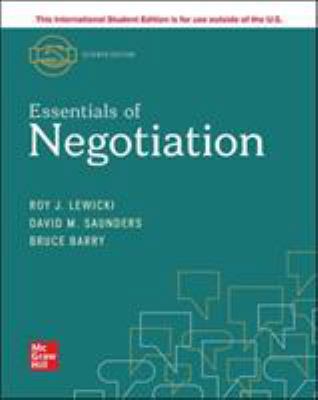 ISE Essentials of Negotiation            Book Cover