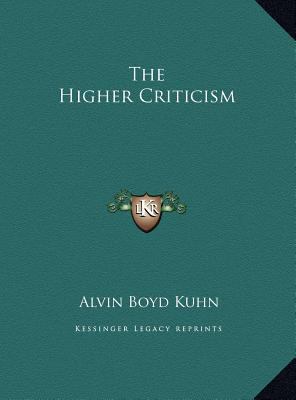 The Higher Criticism 1169550134 Book Cover
