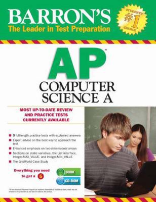 Barron's AP Computer Science A with CD-ROM 1438075537 Book Cover