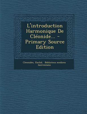 L'introduction Harmonique De Cl?onide... [French] 1295489619 Book Cover