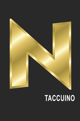 N Taccuino: N Taccuino monogramma lettera N, A4, (15,2 x 22,9 cm) 120 pagine a righe, pagine bianche, Copertina flessibile, ALFABETO (Italian Edition)