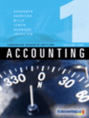 Accounting, Volume I, Canadian Seventh Edition ... 0132018942 Book Cover