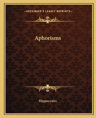 Aphorisms 1162653361 Book Cover