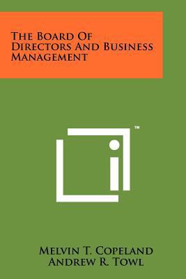 The Board of Directors and Business Management 1258190893 Book Cover