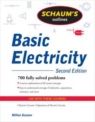 Schaum's Outline of Basic Electricity 0071635289 Book Cover