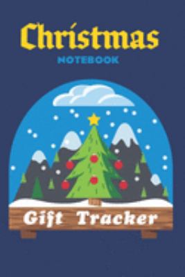 Paperback Christmas Notebook Gift Tracker: Festive Notebook with Checklist Boxes, Lined sections and blank pages Book