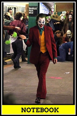 Joker notebook - best gift for Joker lovers: 6x9 inch, 120 pages, blank line, notepad, journal, Joker notebook, Joker office supplies