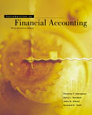 Introduction to Financial Accounting, Canadian ... 0130146358 Book Cover