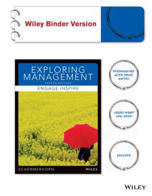 Exploring Management, Binder Ready Version 1118620194 Book Cover