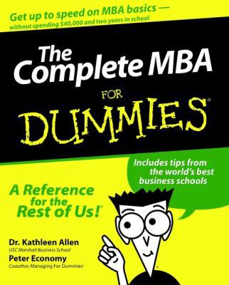 The Complete MBA for Dummies 076455204X Book Cover