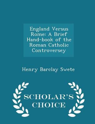 England Versus Rome: A Brief Hand-Book of the R... 1297154185 Book Cover