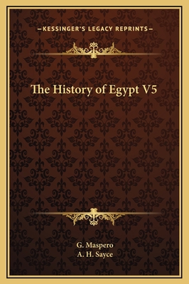 The History of Egypt V5 1169333400 Book Cover