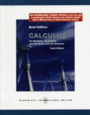 Calculus for Business, Economics and the Social... 0071288902 Book Cover