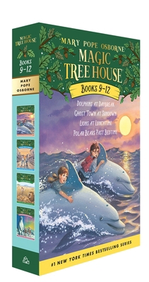 Magic Tree House Volumes 9-12 Boxed Set: Dolphi... 0375825533 Book Cover