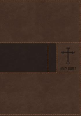 NIV, Gift Bible, Imitation Leather, Brown, Red ... 0310445876 Book Cover
