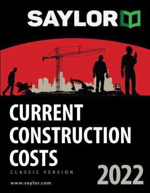 Paperback Saylor Current Construction Costs 2022 Book