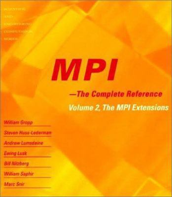 Mpi - The Complete Reference: Volume 2, the Mpi... 0262571234 Book Cover