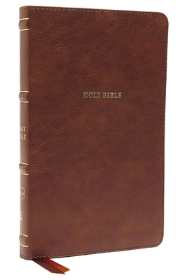Nkjv, Thinline Bible, Leathersoft, Brown, Thumb... 0785234403 Book Cover