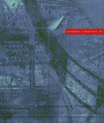 Pamphlet Architecture 16: Architecture as a Tra... 1568980124 Book Cover