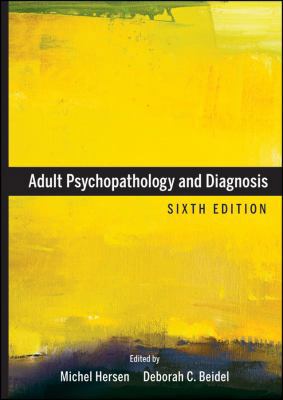 Adult Psychopathology and Diagnosis 0470641940 Book Cover