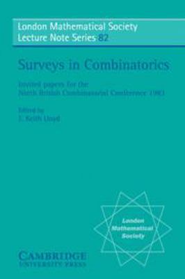 Surveys in Combinatorics: Invited Papers for th... 1107325544 Book Cover