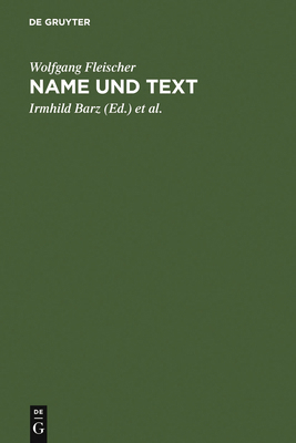 Name und Text [German] 3484106808 Book Cover