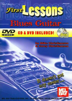 First Lessons Blues Guitar [With CD and DVD] 0786626461 Book Cover