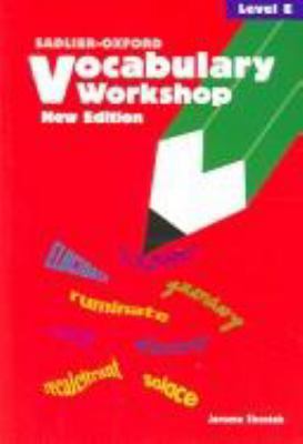 Vocabulary Workshop: Level E 0821571109 Book Cover