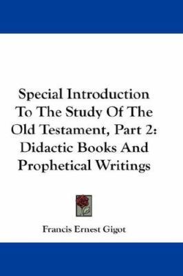 Special Introduction To The Study Of The Old Te... 0548255768 Book Cover