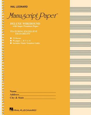 Deluxe Wirebound Super Premium Manuscript Paper... B00A2Q0SAY Book Cover