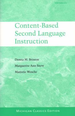 Content-Based Second Language Instruction 047208917X Book Cover