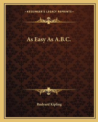 As Easy As A.B.C. 1162653760 Book Cover