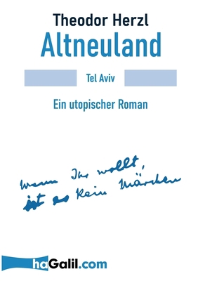 Altneuland: Ein utopischer Roman [German] 3756815382 Book Cover