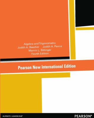 Algebra and Trigonometry: Pearson New Internati... 1292040203 Book Cover