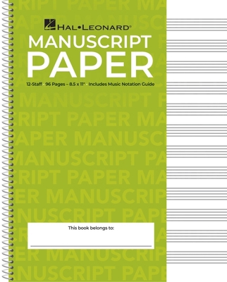 Standard Wirebound Manuscript Paper Green Cover... B007439L0G Book Cover