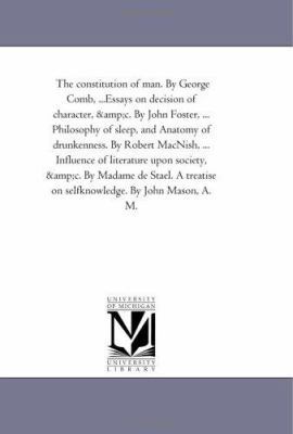 The Constitution of Man. by George Comb, ...Ess... 142554987X Book Cover