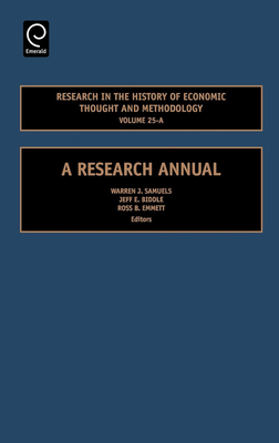 Research in the History of Economic Thought and... 0762314222 Book Cover