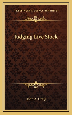 Judging Live Stock 1163854026 Book Cover