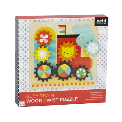 Busy Trains Wooden Twist Puzzle B08W2T72RJ Book Cover