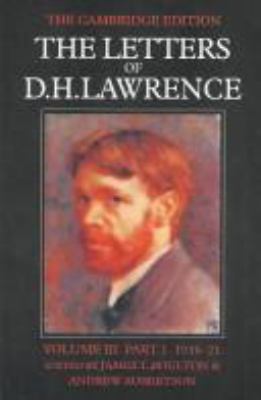 The Letters of D. H. Lawrence Parts 1 and 2 0521006945 Book Cover