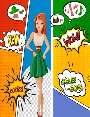 Blank Comic Book For Kids: Draw Your Own Comics - 110 Pages of Fun and Unique Templates - A Large 8.5" x 11" Notebook and Sketchbook for Kids and Adults to Unleash Creativity B083XVFKXL Book Cover