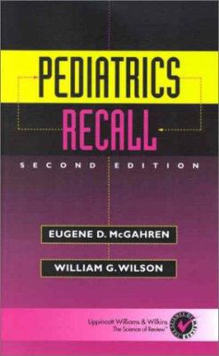 Pediatrics Recall 0781726115 Book Cover