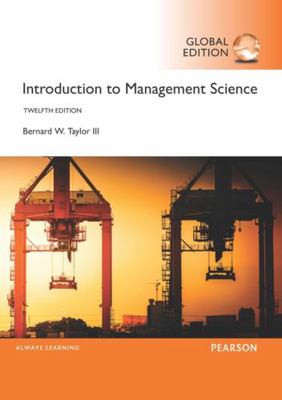Introduction to Management Science, Global Edition 1292092912 Book Cover