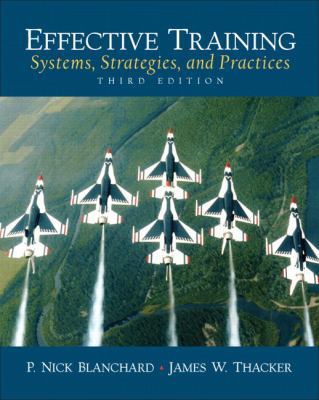 Effective Training: Systems, Strategies, And Pr... 0131860119 Book Cover