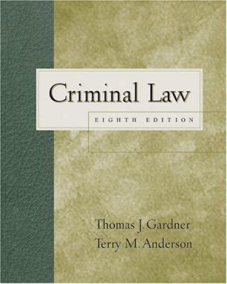 Criminal Law 0534594816 Book Cover