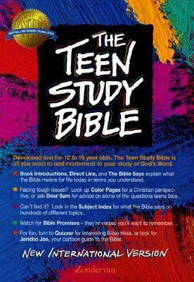 New International Version Teen Study Bonded Lea... 0310916666 Book Cover